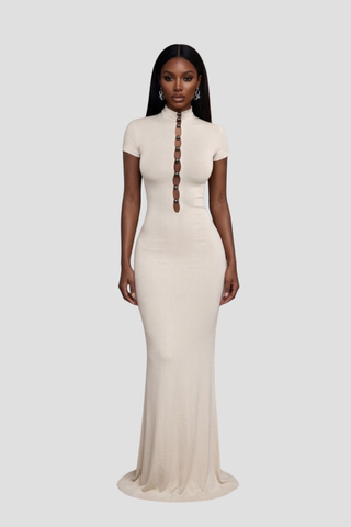 Azure Beaded Sun Dress