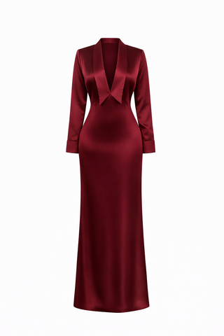 Heart Collar Slip Dress