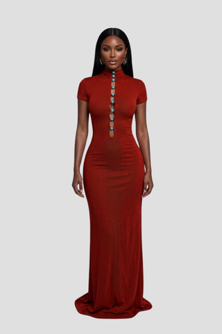 Azure Beaded Sun Dress