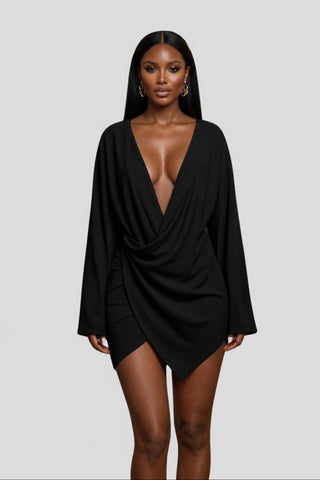 Azure Mini Wrap Dress – Goude By Noire