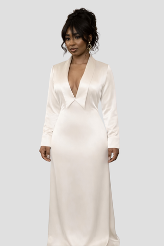 Heart Collar Slip Dress